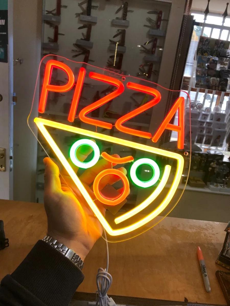 Pizza Take Away Neon Sign Brand New - Image 1