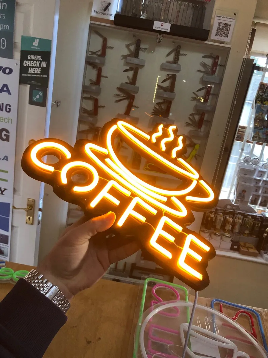 Large COFFEE NEON Sign For Coffeeshops and Bars - Image 2