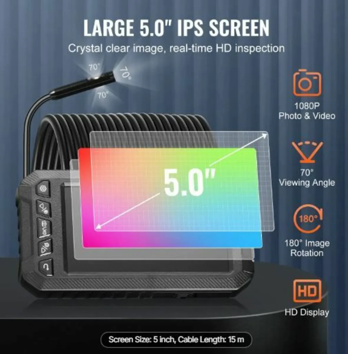 Endoscope Camera with Lights Triple Lens - Image 3