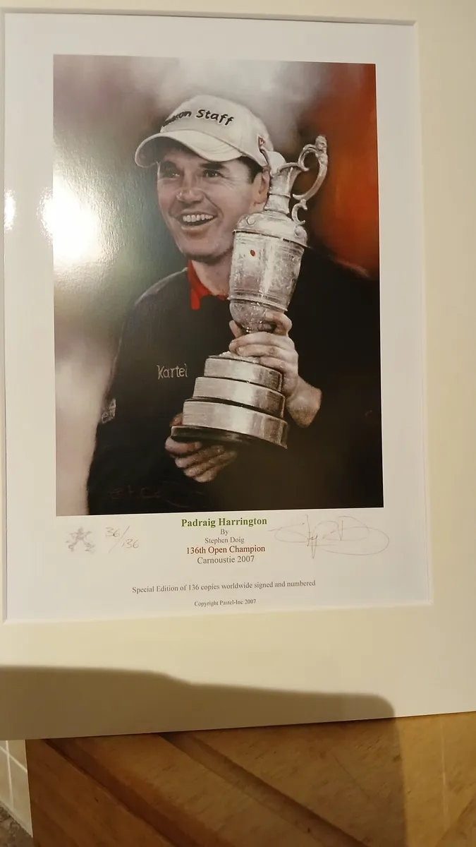 Limited edition golf print