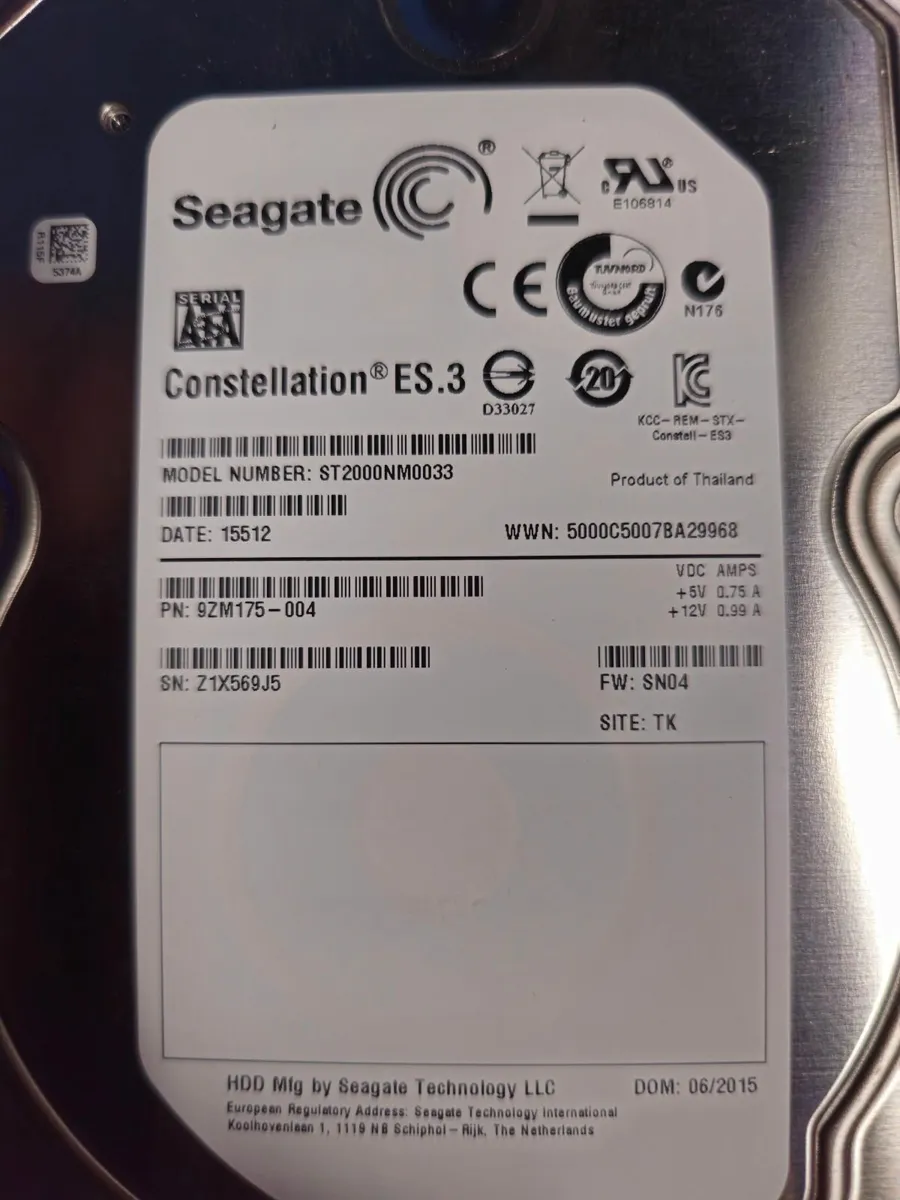 Seagate Constellation ES.3 HDD 2TB 3.5" SATA600 - Image 3