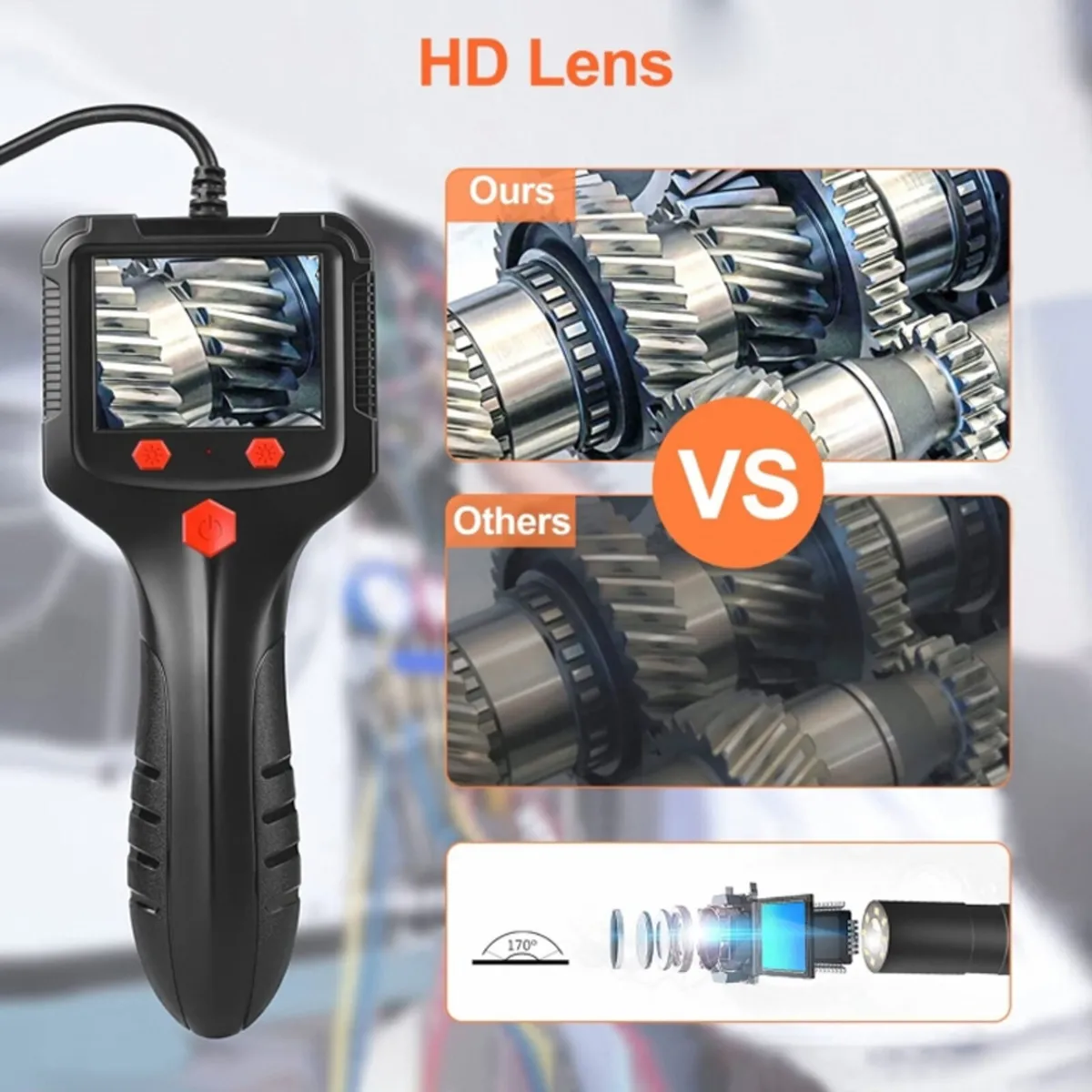 Endoscope Inspection Camera – 2.4in, 1080P, 2m - Image 3