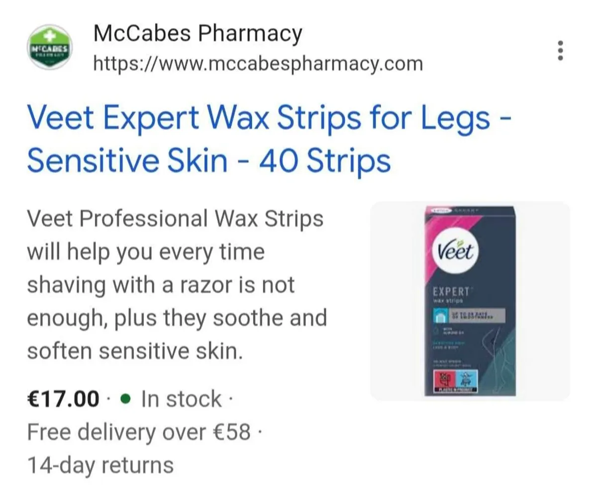 Veet Wax strips - Image 4