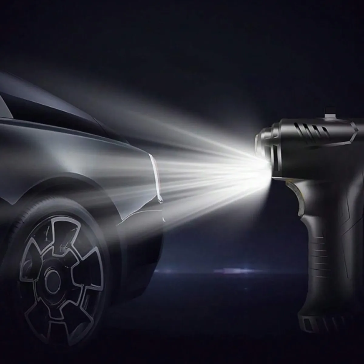 Cordless Tyre Inflator with LED Display - Image 4