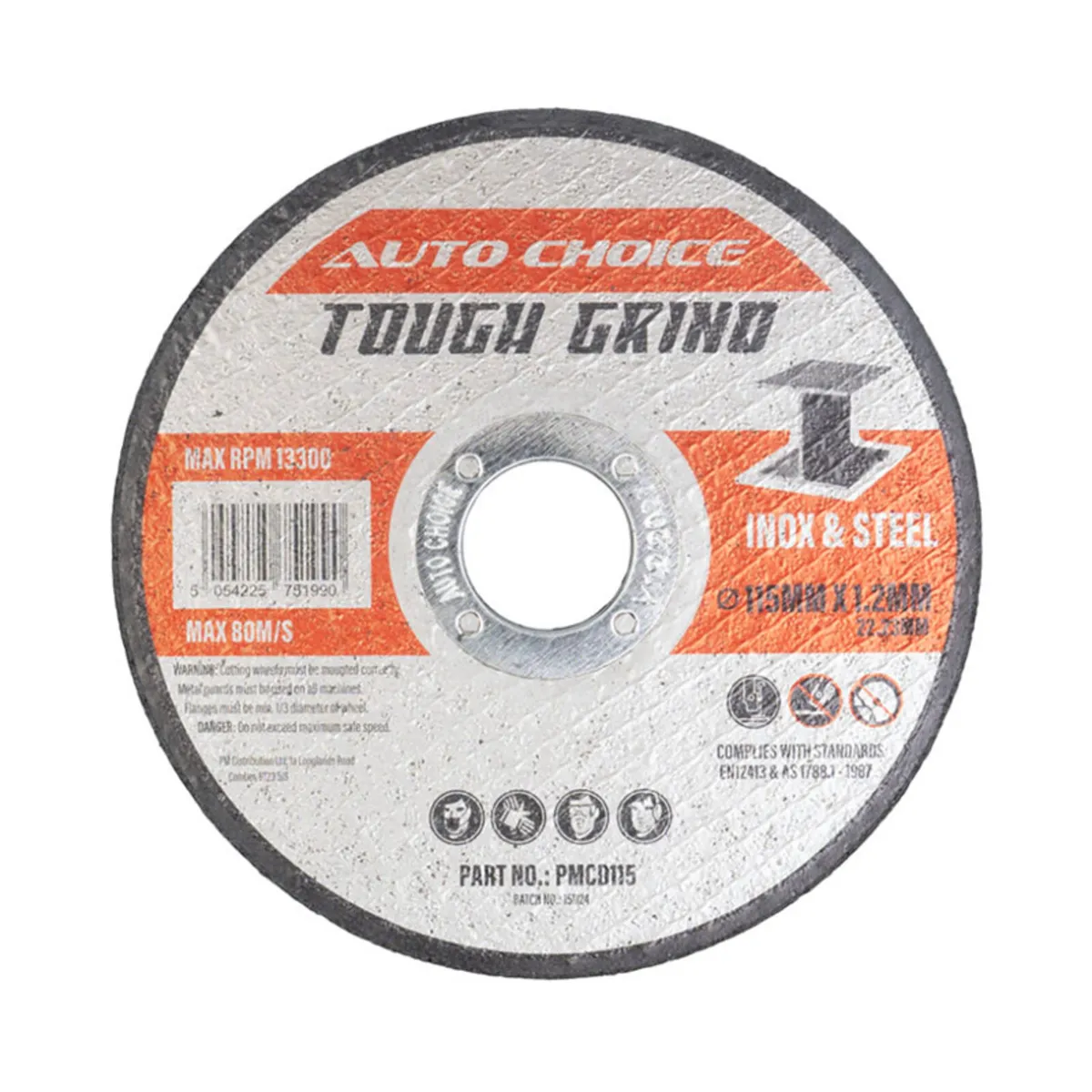 Auto Choice Cutting Disc – 50pc, Tough Grind, 4.5"