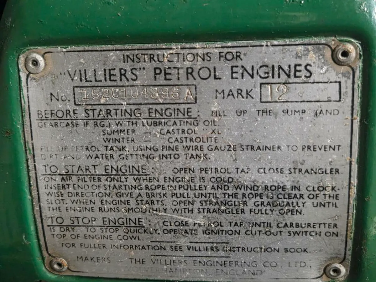 Vintage  Villiers engine - Image 4
