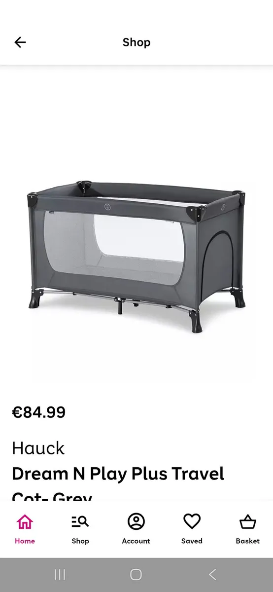 Travel cot - Image 1