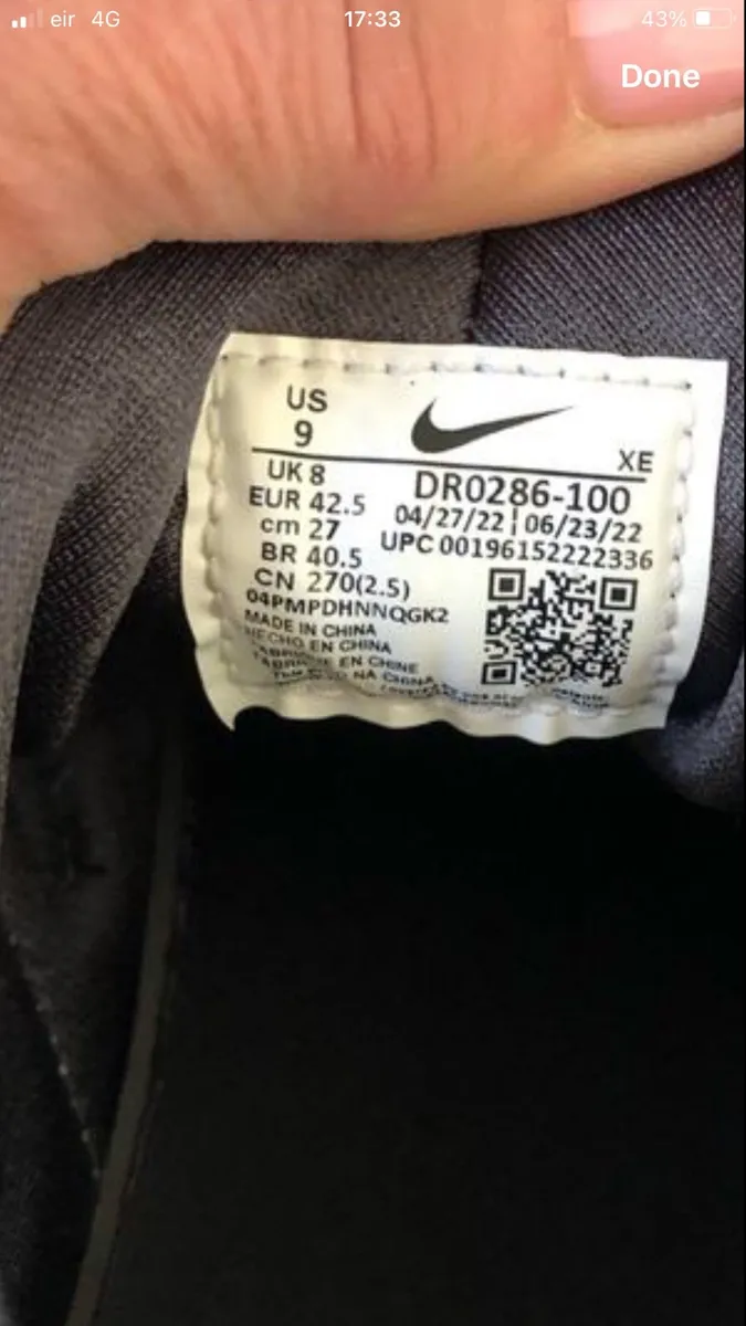 Mens Nike trainers size 8 €40 - Image 4