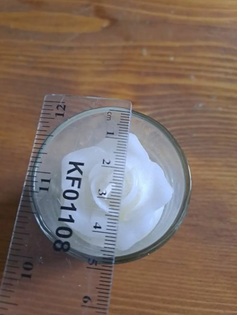 Candle white flower in glass - Image 3