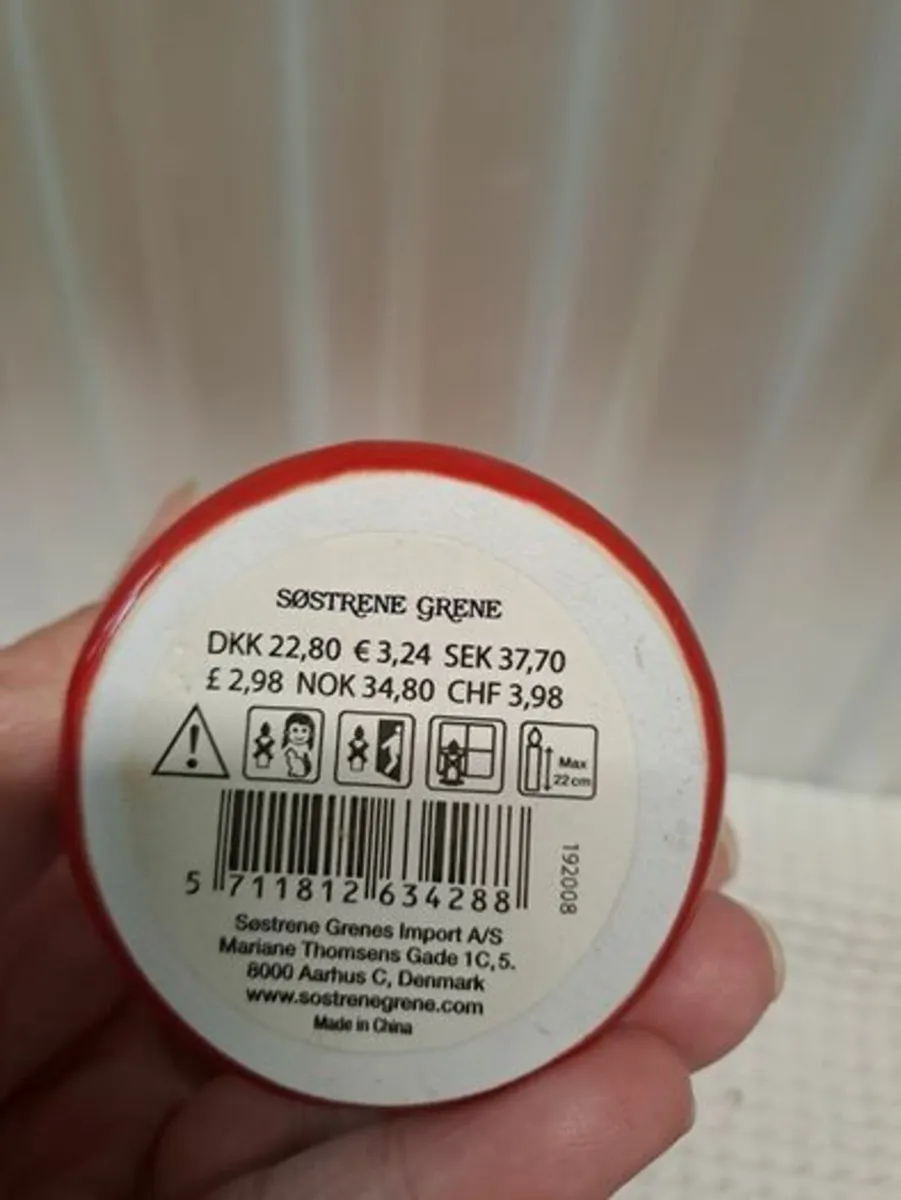 3 red Candle holders - Image 3