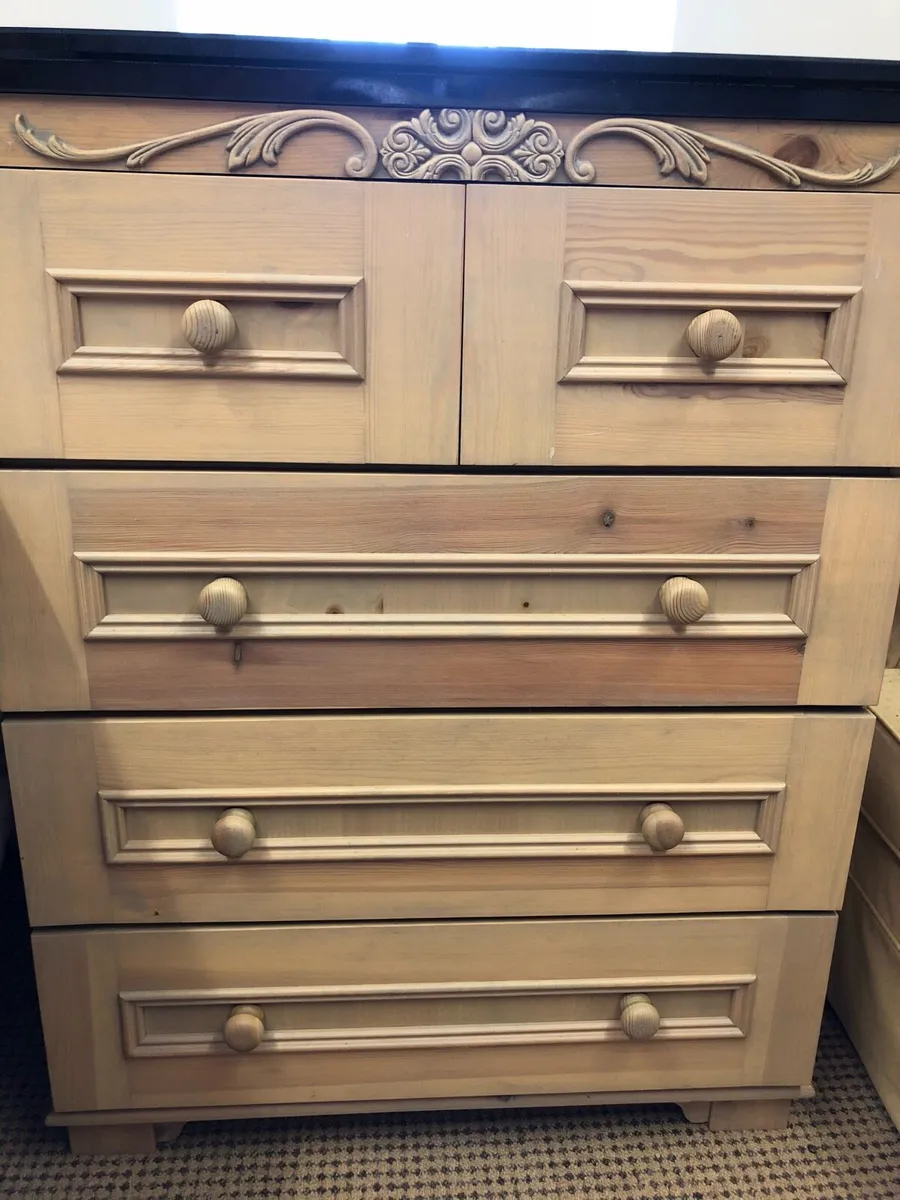 Chest of Drawers with Black Granite Top - Image 2