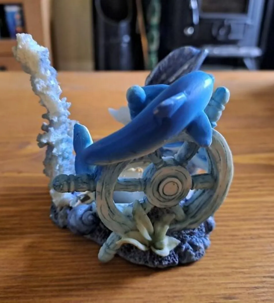 Dolphine scene candle holder - Image 3