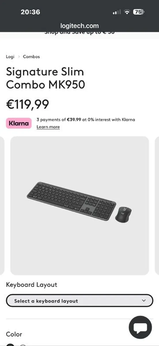 computer keyboard MK50 wireless with wireless mouse - Image 2