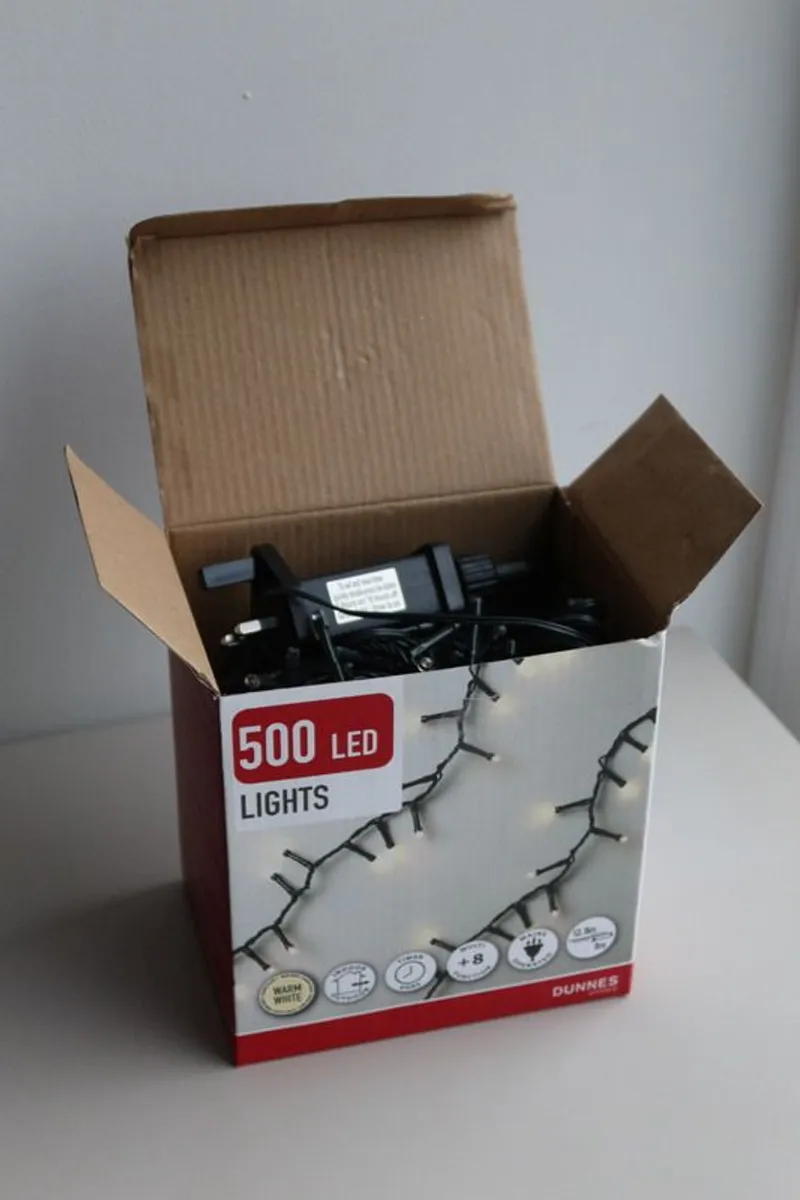 Christmas lights 500 bulbs, warm white - Image 2