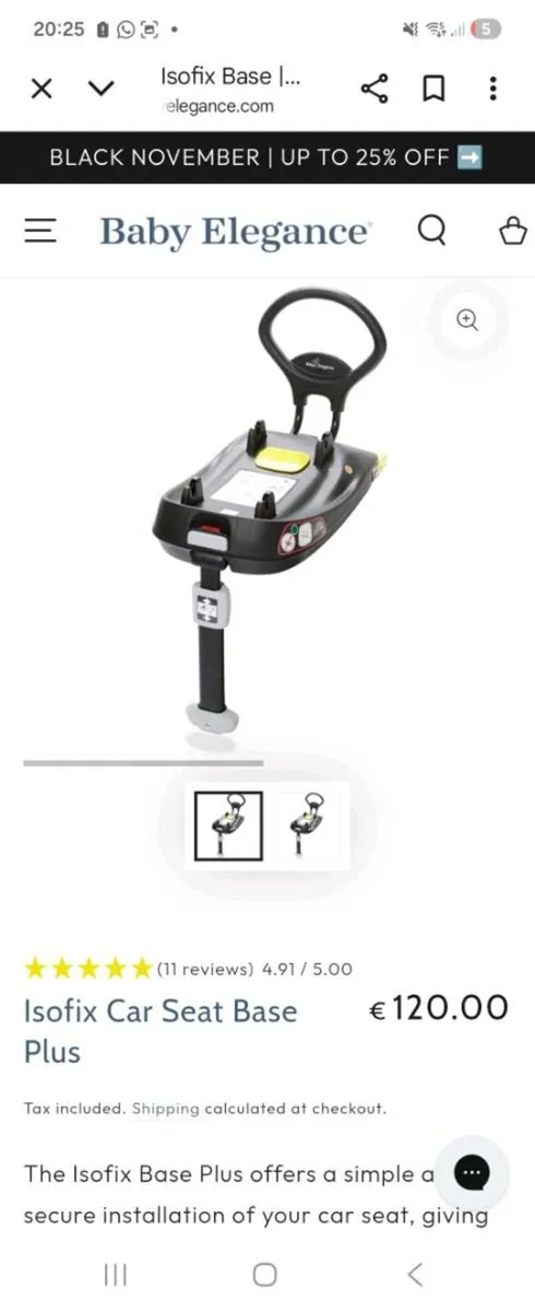2 baby car seats and isofix bases plus mirrors - Image 4