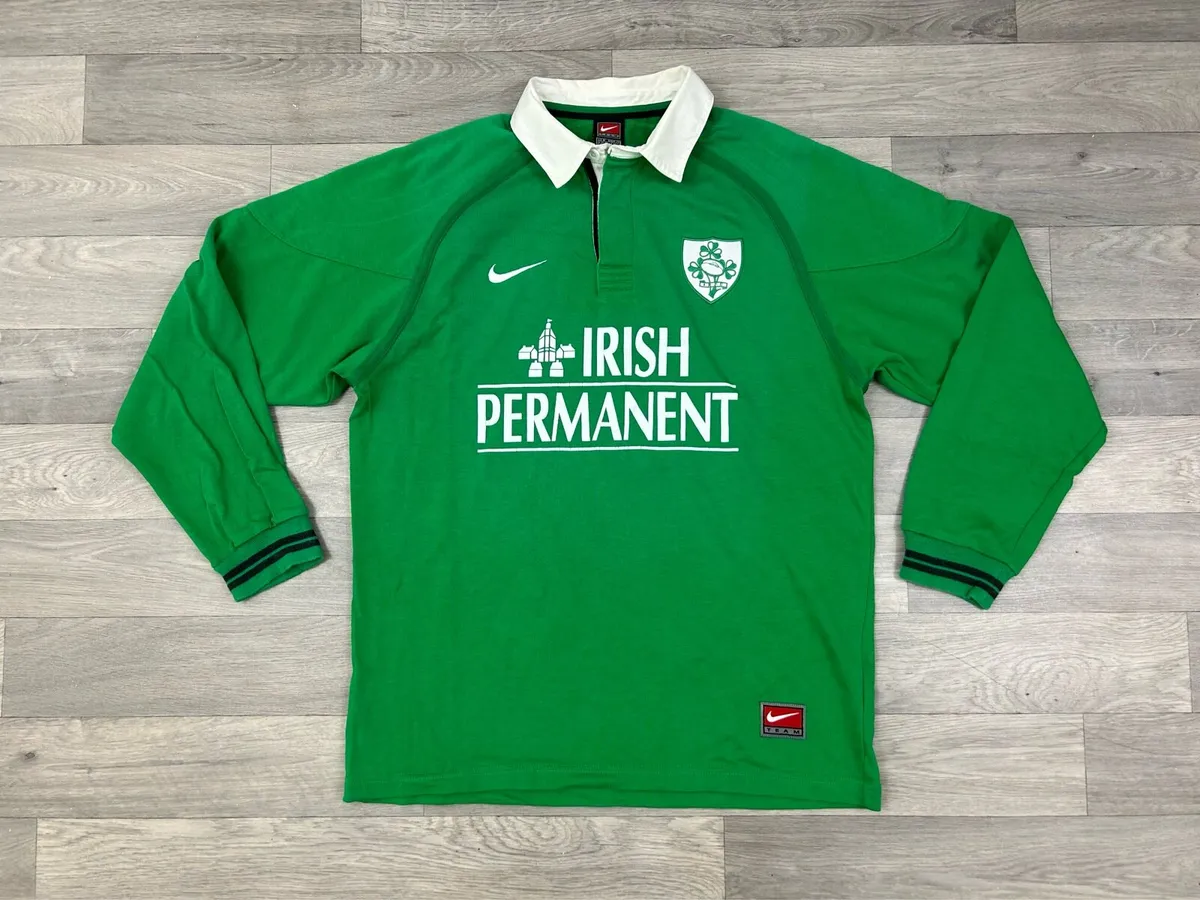 Vintage 1999 Nike Ireland Rugby Jersey Shirt M - Image 1