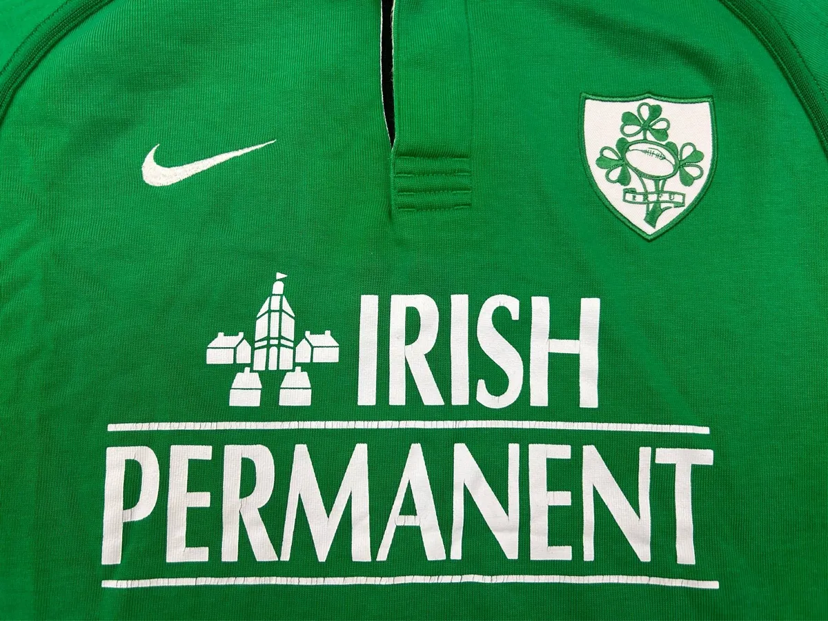 Vintage 1999 Nike Ireland Rugby Jersey Shirt M - Image 4