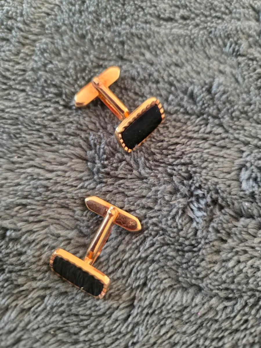 Cuff-links gold plated - Image 2