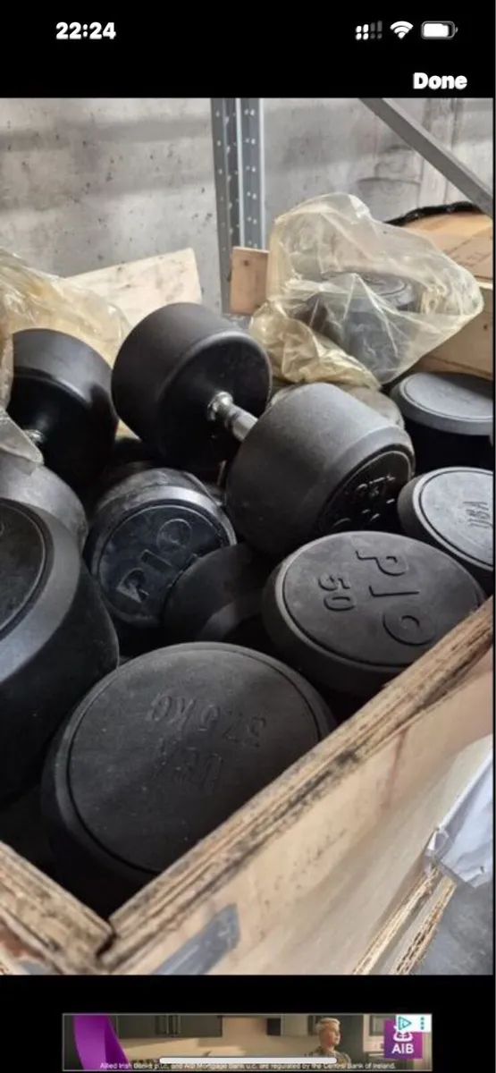 NEW RUBBER DUMBBELLS - Image 3