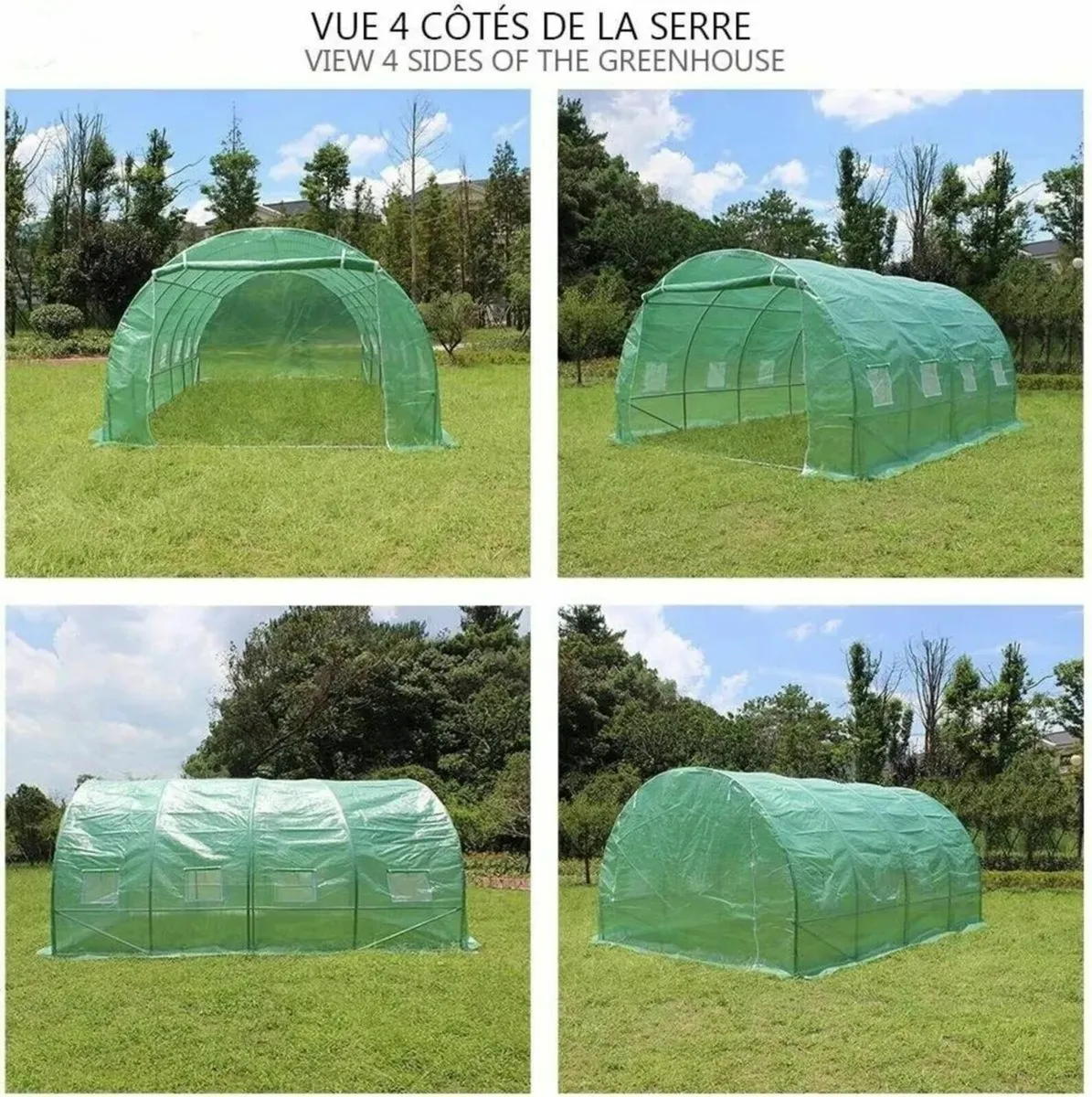 Polytunnel Greenhouse 4x3x2m 12m² Poly Tunnels - Image 4