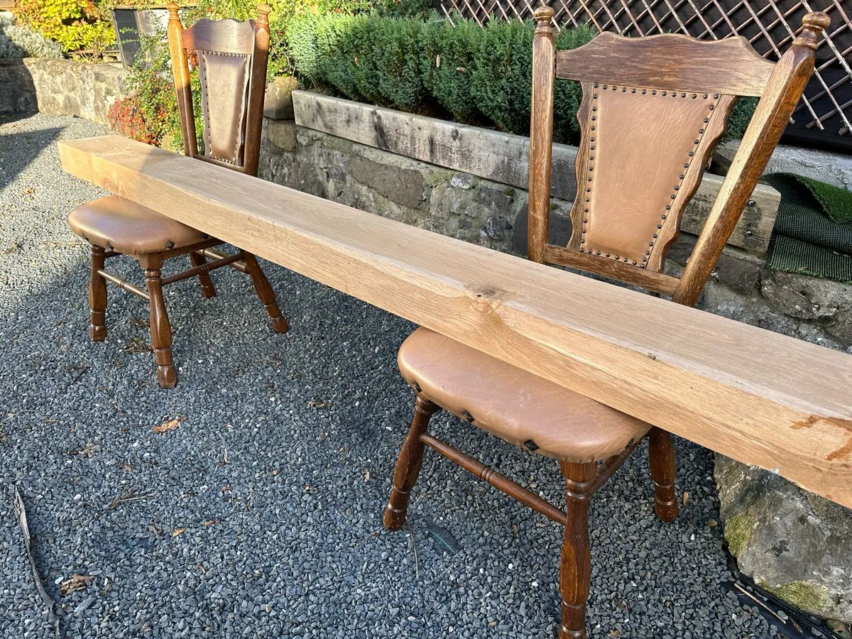 Solid oak beam / mantlepiece - Image 3