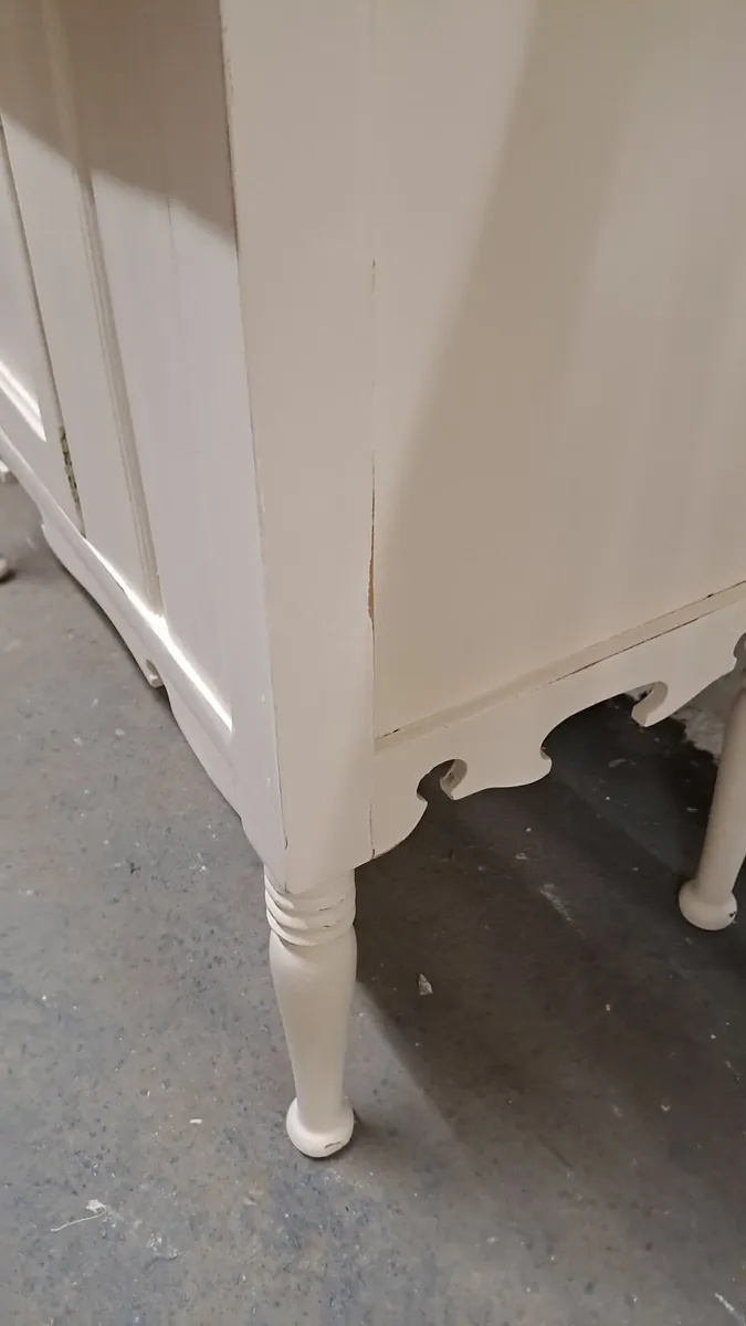 Early 1900s oak marble top wash stand - Image 3