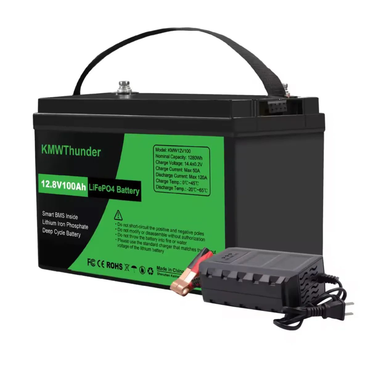 New 12V 100Ah LiFePO4 Battery (1280Wh) - Image 4