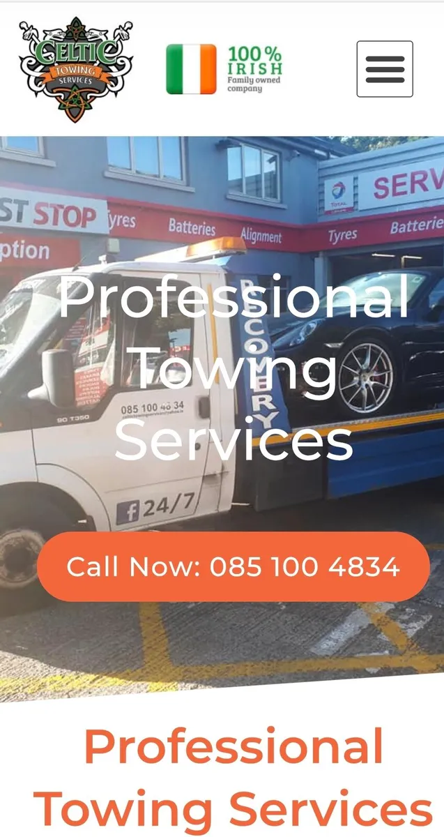 Recovery towing service