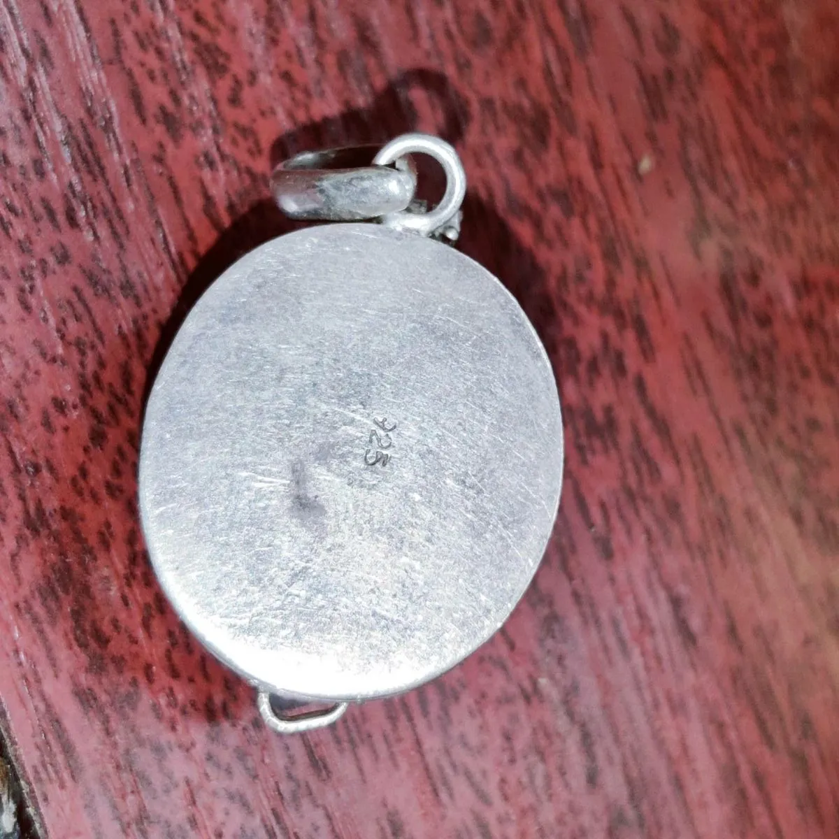 AMETHYST OVAL PILL BOX, 925 Silver Large Pendant ! - Image 4