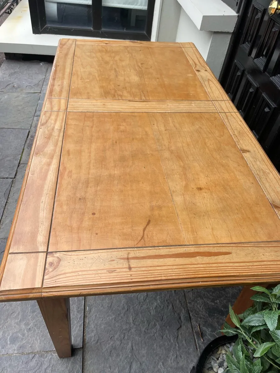 Large Farmhouse Style 6 Ft Kitchen Dining Table - Image 2