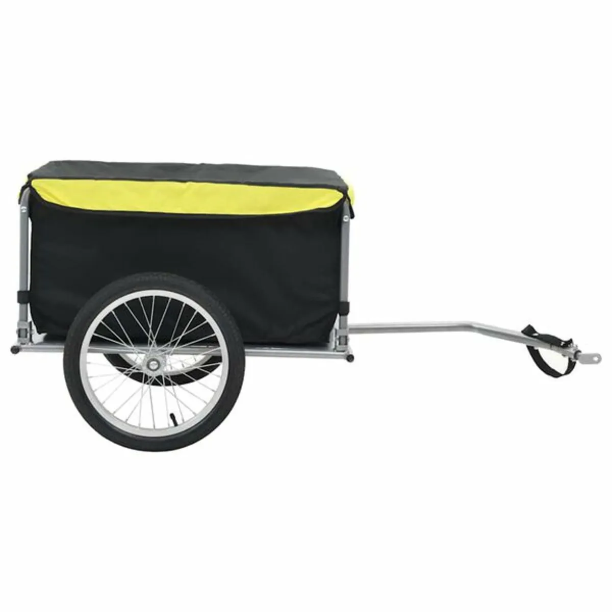Bike Trailer Black and Yellow 65 kg - Image 2