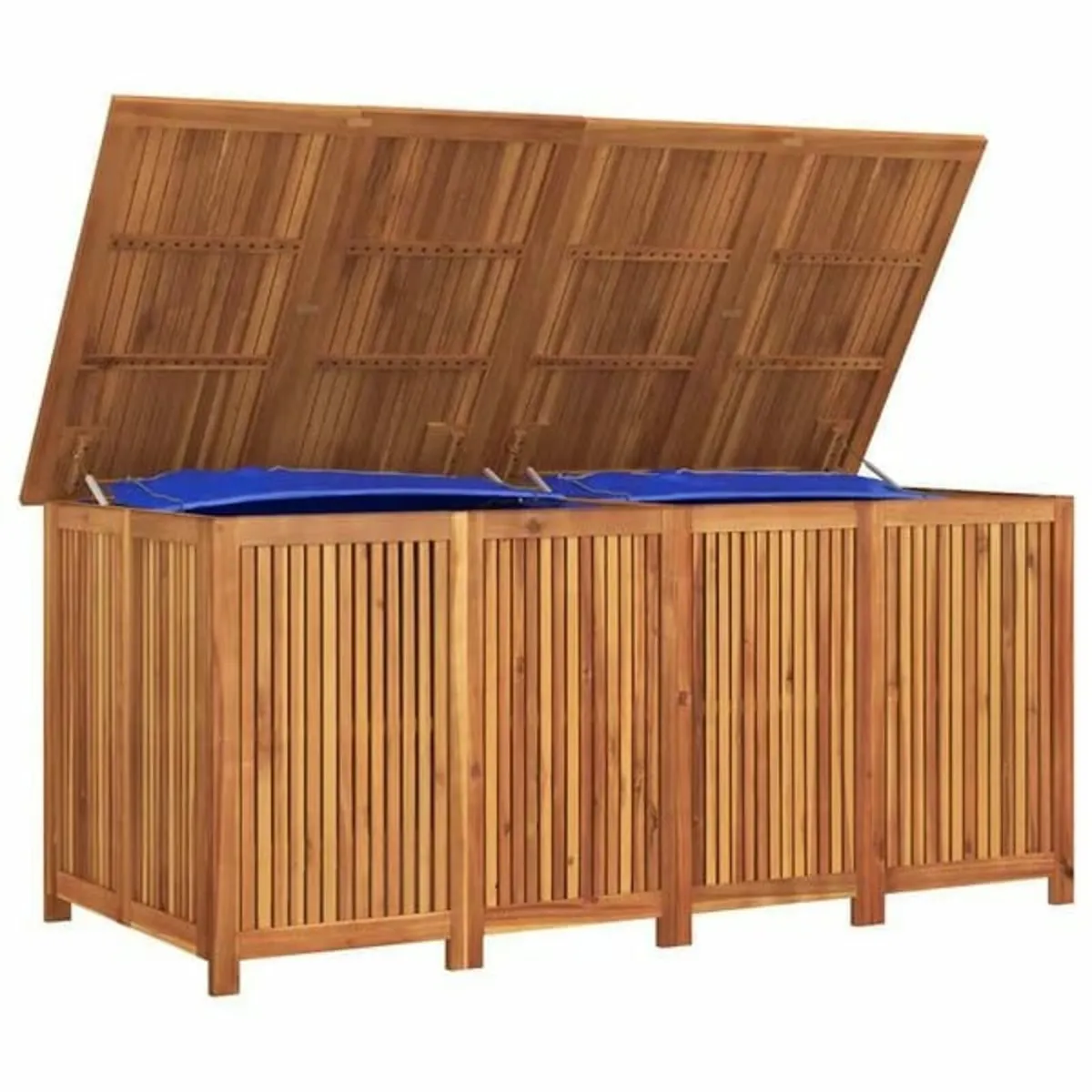 Garden Storage Box 200x80x75 cm Solid Wood Acacia - Image 1