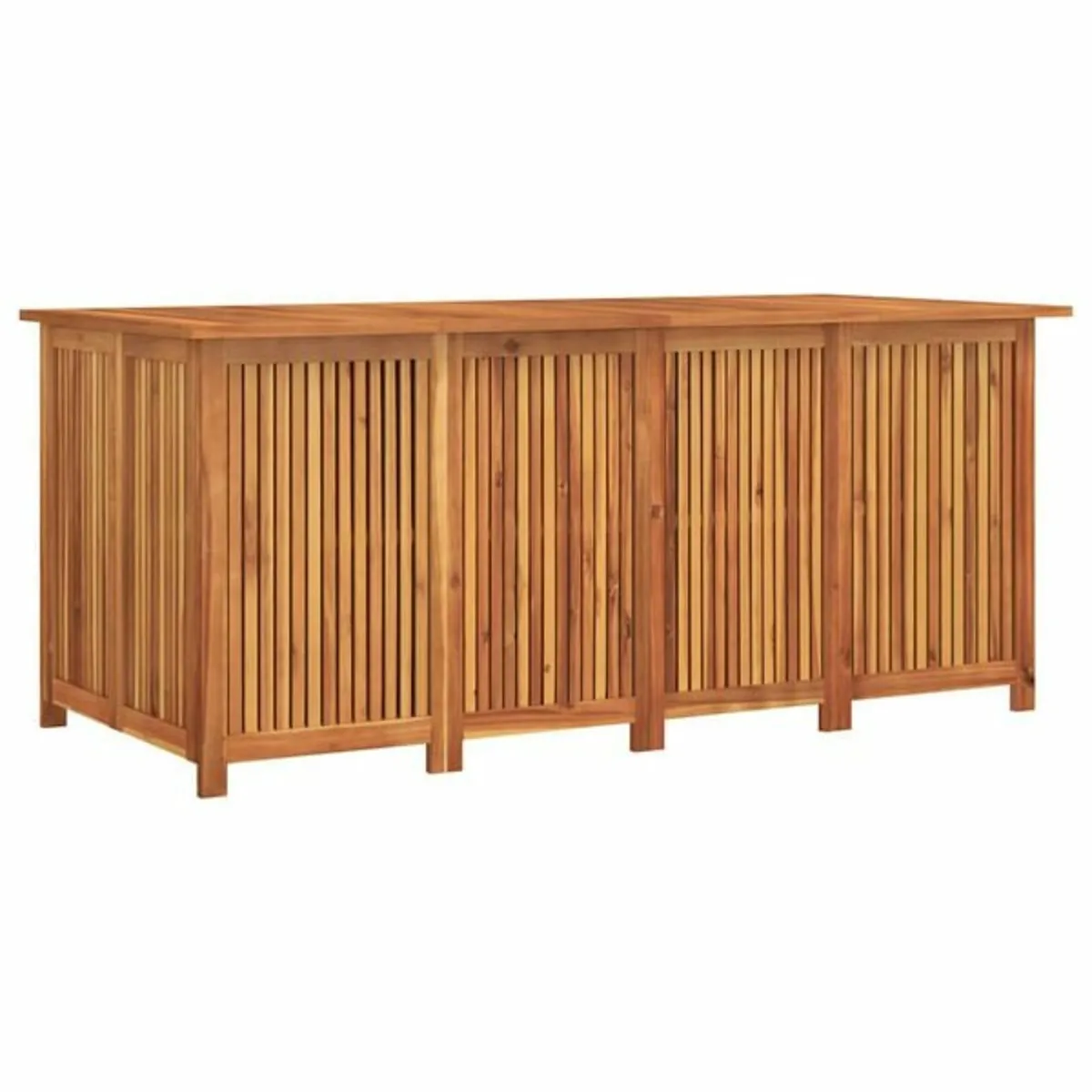 Garden Storage Box 200x80x75 cm Solid Wood Acacia - Image 2