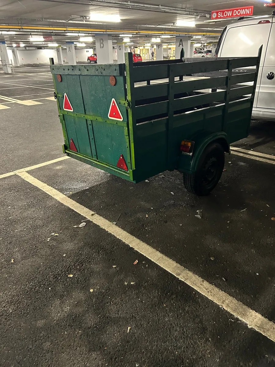 6”5 x4”2 ft larch timber car trailer: mint co - Image 3