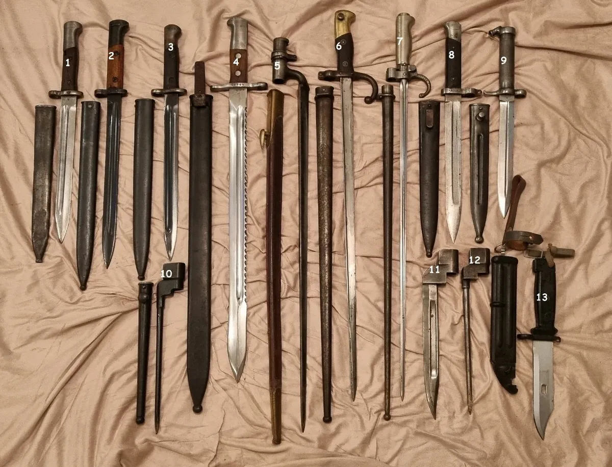 Antique /Vintage Military Bayonet Collection