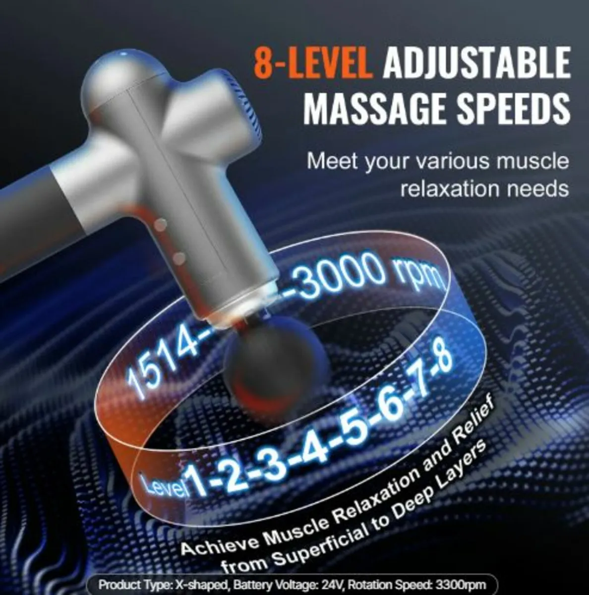 Massage Gun Deep Tissue, Muscle Percussion Massage - Image 2