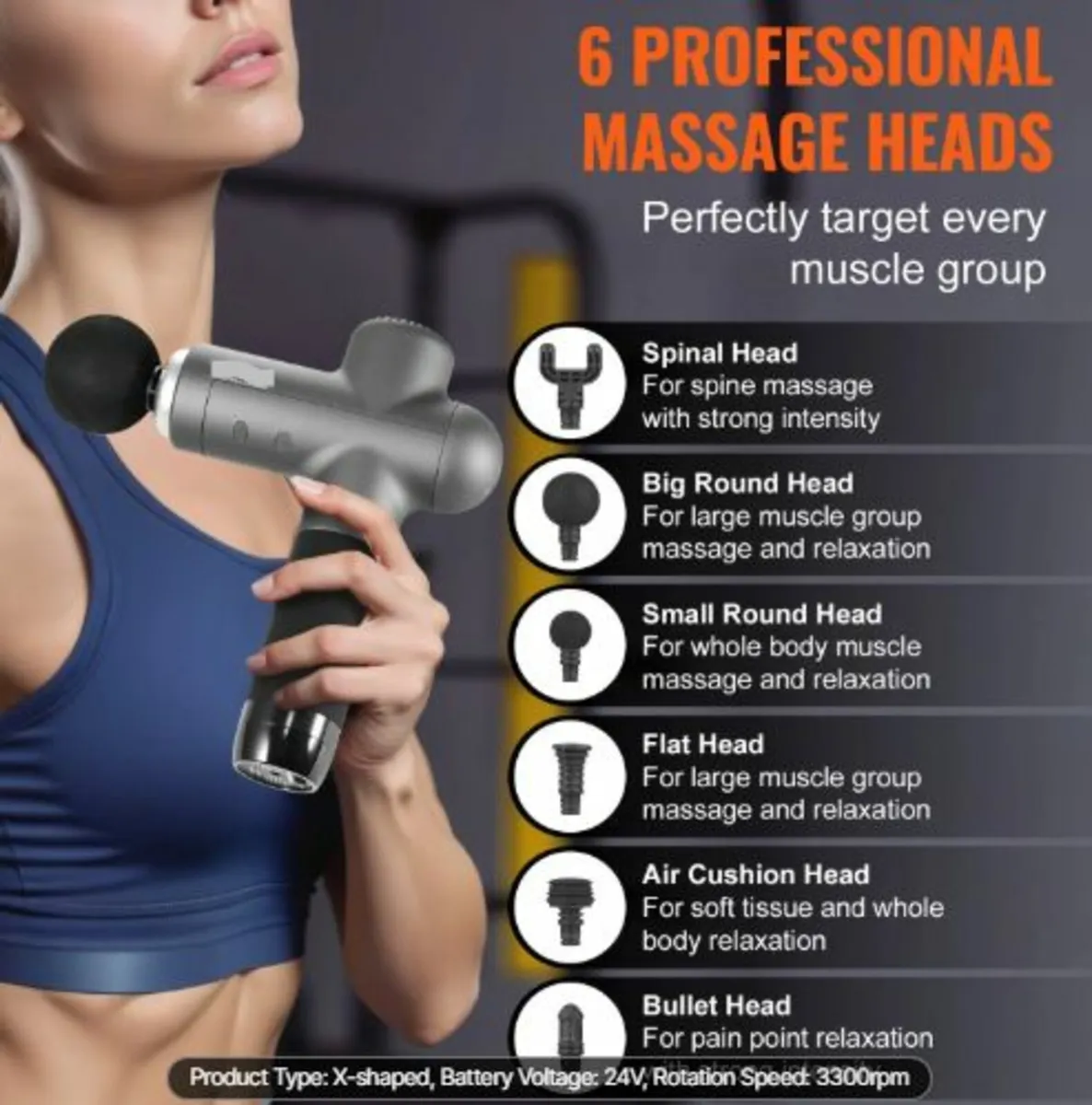 Massage Gun Deep Tissue, Muscle Percussion Massage - Image 4