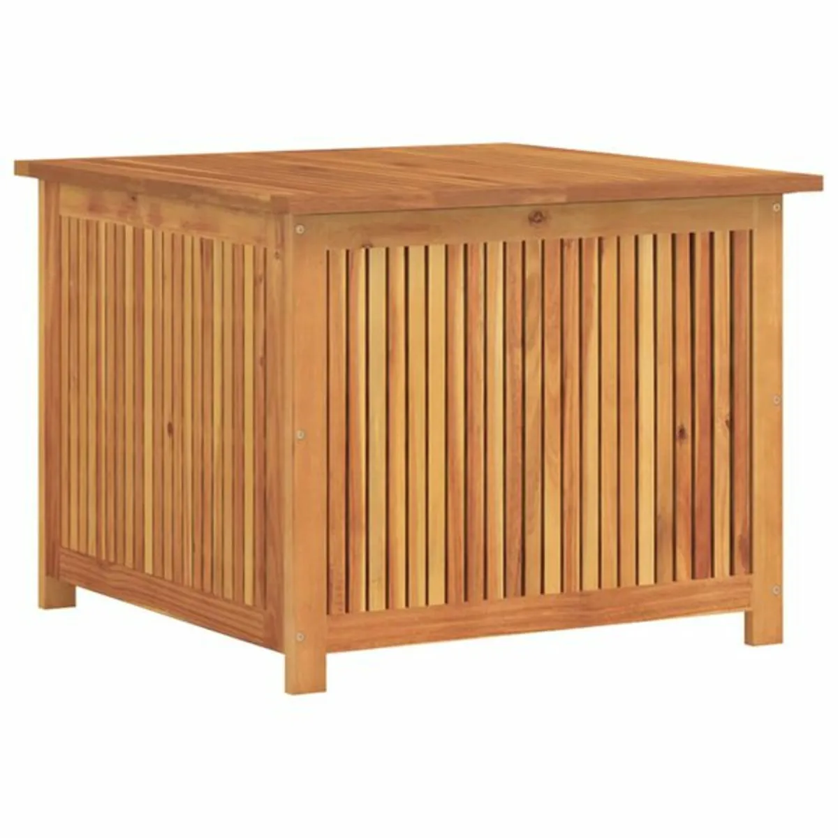 Garden Storage Box 75x75x58 cm Solid Wood Acacia - Image 1