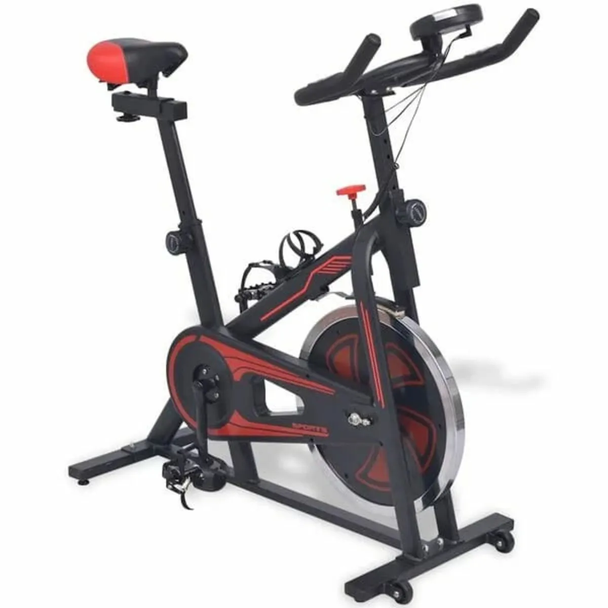 Exercise Training Bike with Pulse Sensors Black an - Image 1
