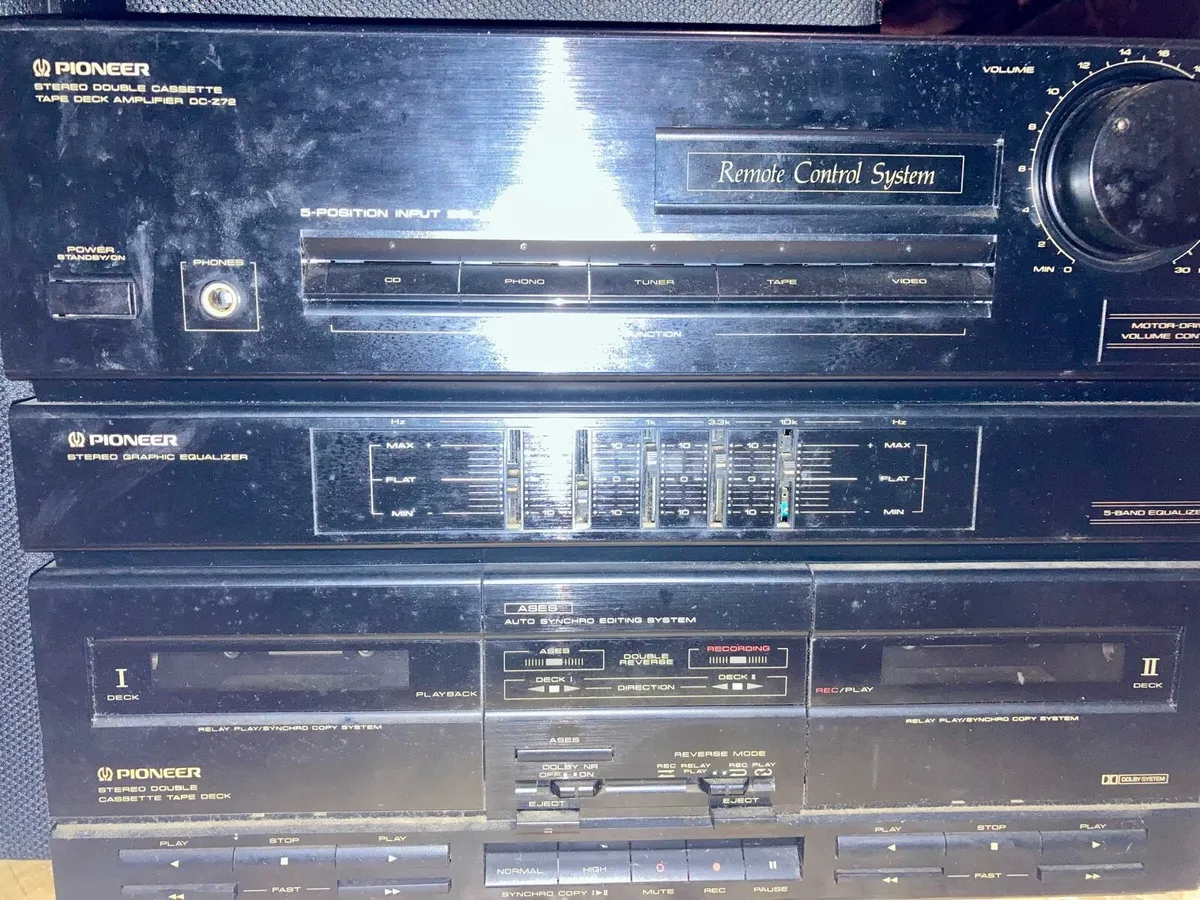 Pioneer Stereo System with twin cassette deck - Image 1