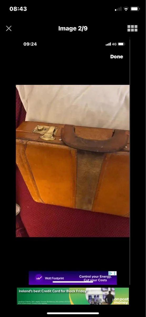 Vintage Leather Briefcase - Image 2