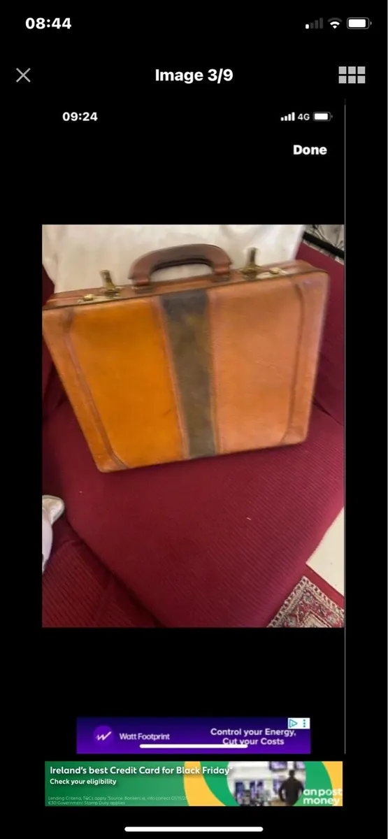 Vintage Leather Briefcase - Image 3