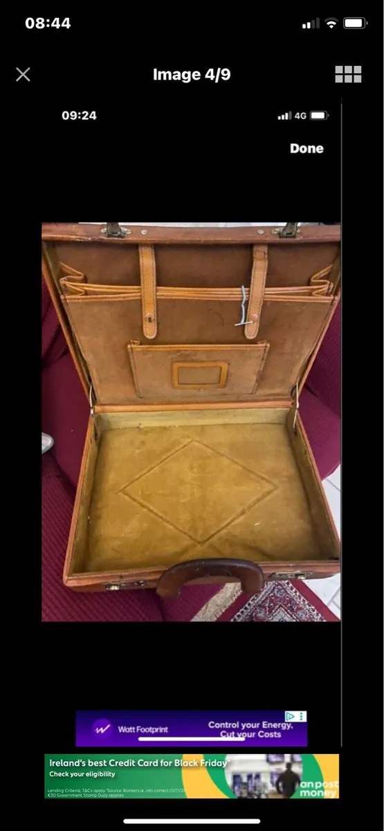 Vintage Leather Briefcase - Image 4