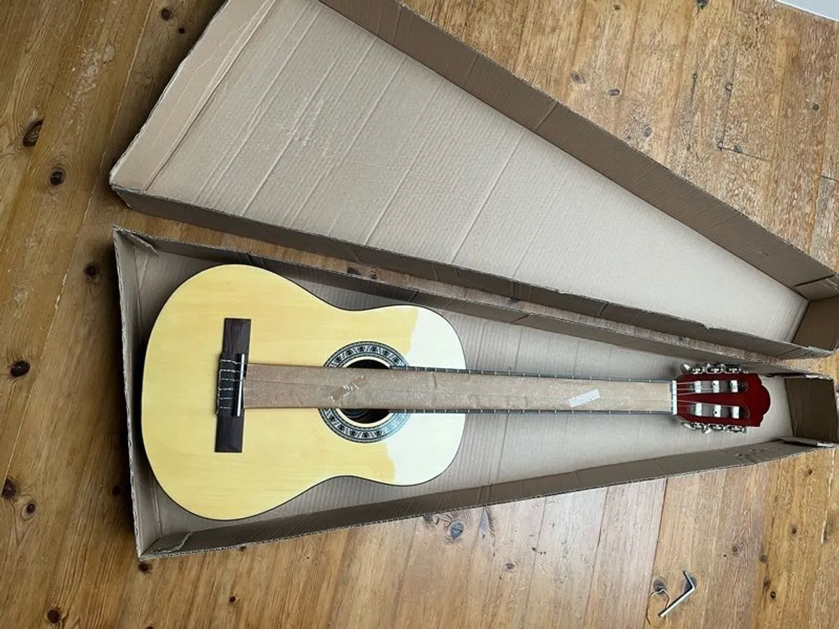Brand new 1/2 size nylon string guitar. - Image 1