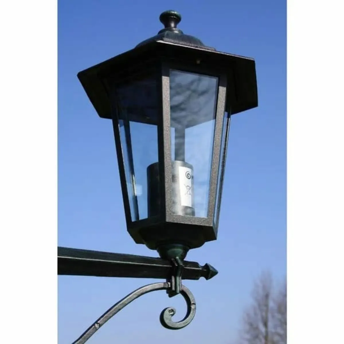 Garden Light Post 3-arms 215 cm Dark Green/Black A - Image 3