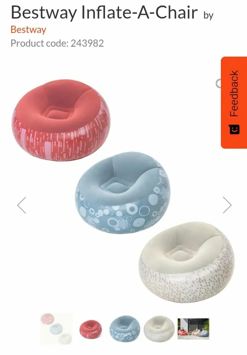 New Inflatable Air Lounge seat bed float - Image 2