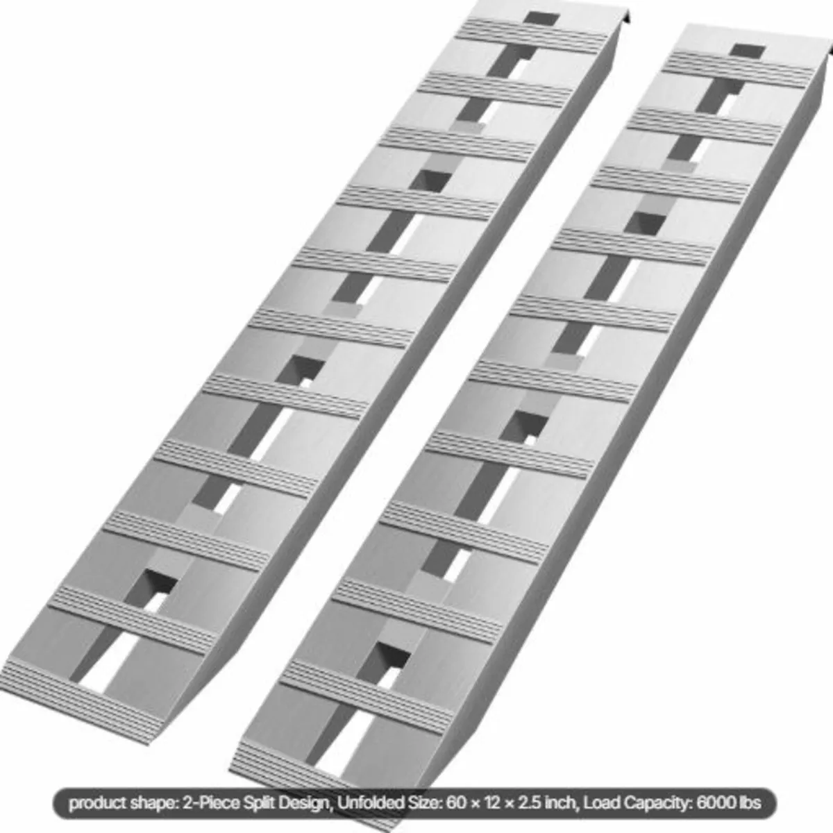 152.4 x 30.5 cm Aluminum Trailer Ramps 2721.6 kg - Image 1