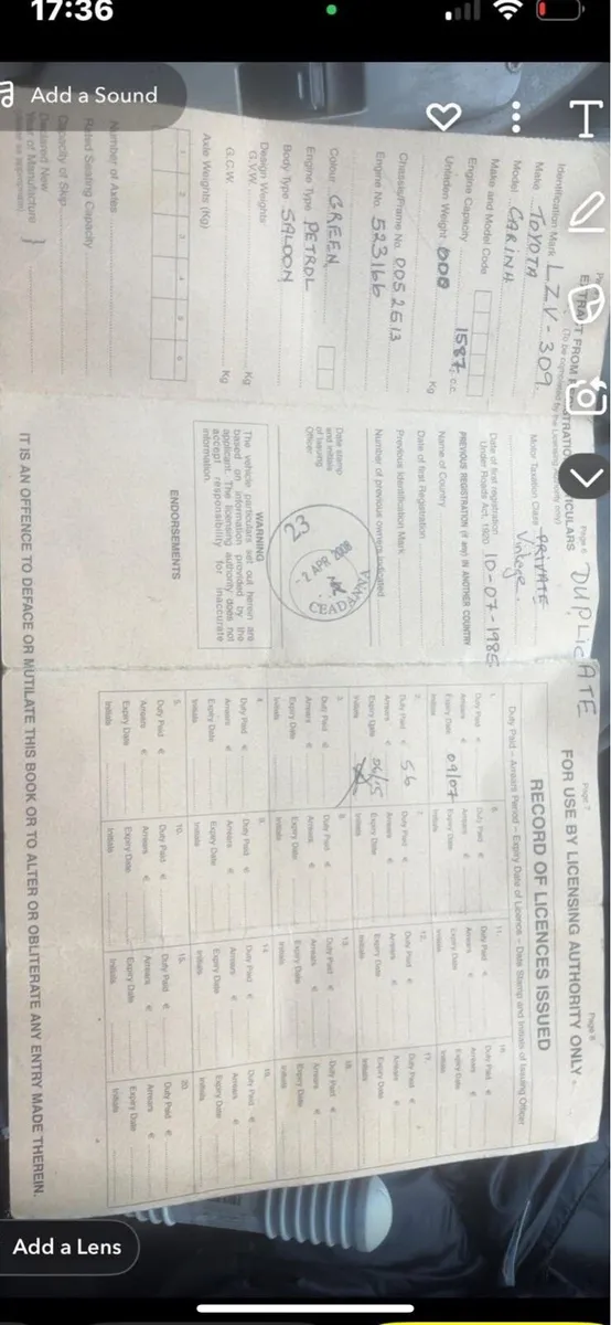 TOYOTA CARINA 2 1985 VINTAGE - Image 2