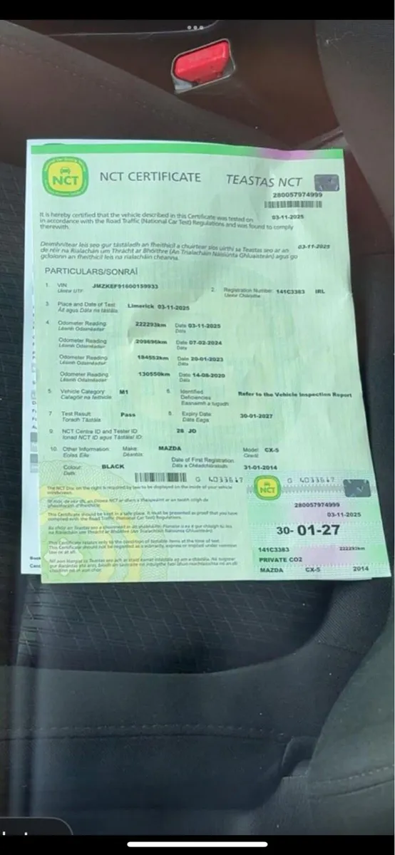 141 MAZDA CX-5 JUST PASSED NCT - Image 4