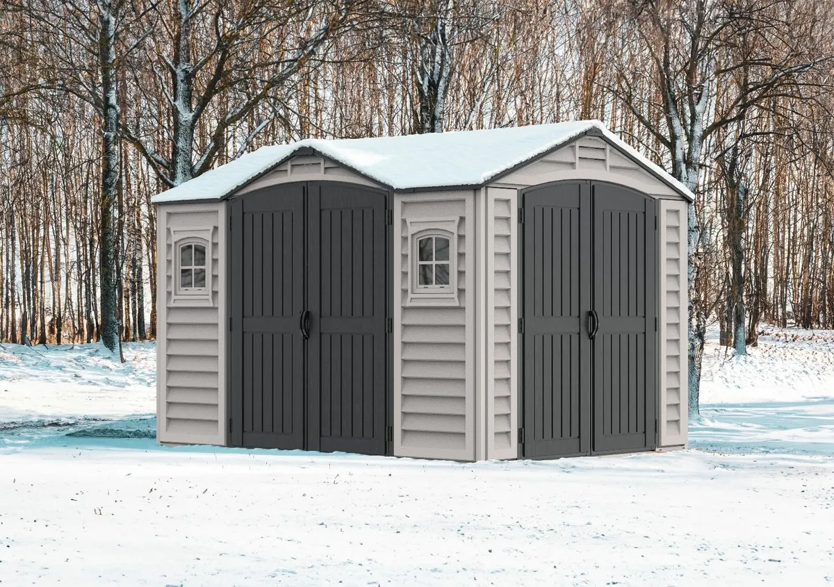 10.5×8 Apex Pro Plus Vinyl Shed – Super Tough - Image 1
